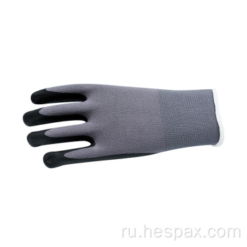 Нейлоновые нитриловые микрофоиновые перчатки с анти скользи
